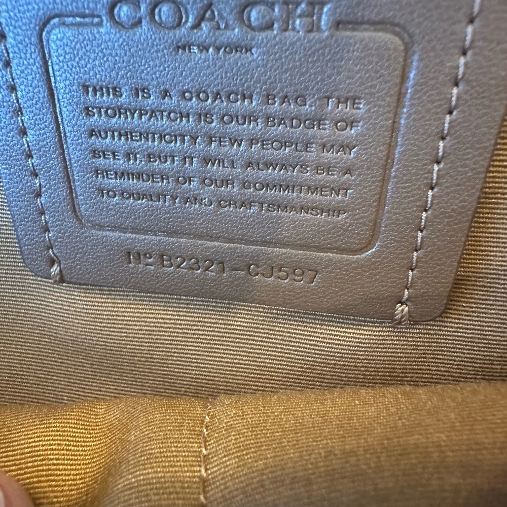 Coach White Blue Yellow Leather Mini Backpack - Picture 5 of 16